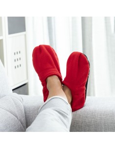 Chaussons Chauffants Micro-ondes InnovaGoods Rouge 2