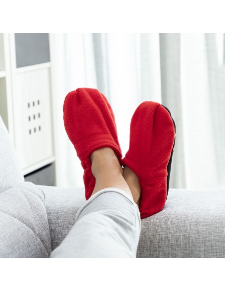 Chaussons Chauffants Micro-ondes InnovaGoods Rouge