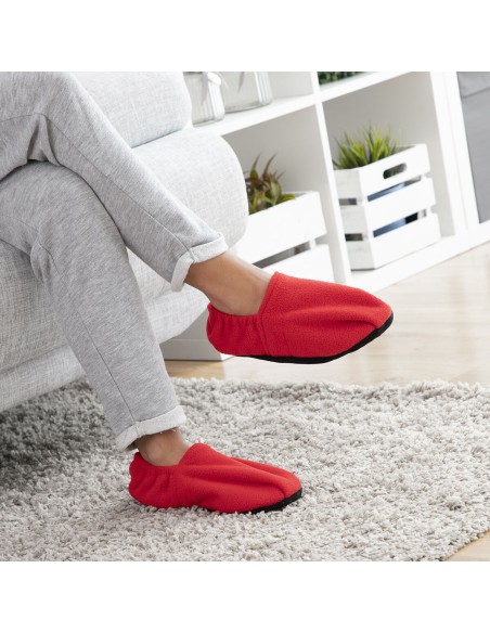 Chaussons Chauffants Micro-ondes InnovaGoods Rouge