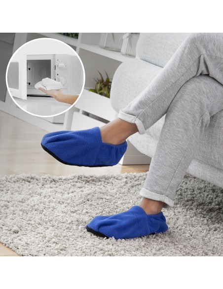 Chaussons Chauffants Micro-ondes InnovaGoods Bleu