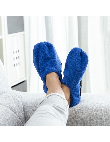 Chaussons Chauffants Micro-ondes InnovaGoods Bleu
