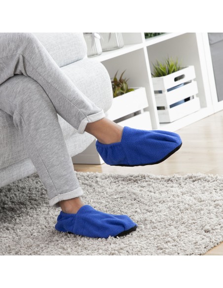 Chaussons Chauffants Micro-ondes InnovaGoods Bleu