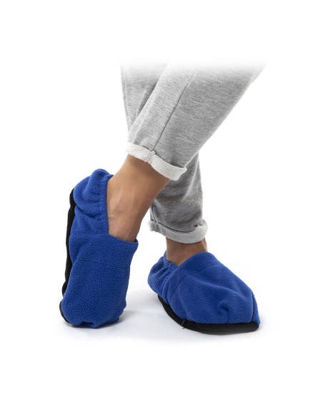 Chaussons Chauffants Micro-ondes InnovaGoods Bleu