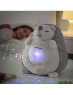Hérisson en Peluche avec Bruit Blanc et Veilleuse Spikey InnovaGoods
