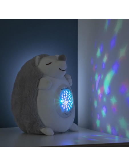 Hérisson en Peluche avec Bruit Blanc et Veilleuse Spikey InnovaGoods