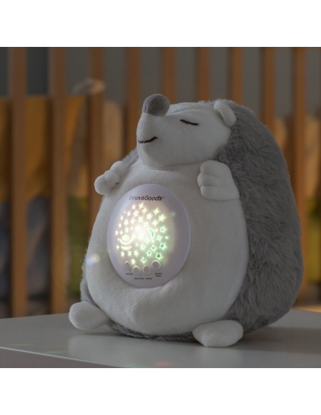 Hérisson en Peluche avec Bruit Blanc et Veilleuse Spikey InnovaGoods