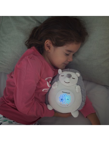 Hérisson en Peluche avec Bruit Blanc et Veilleuse Spikey InnovaGoods