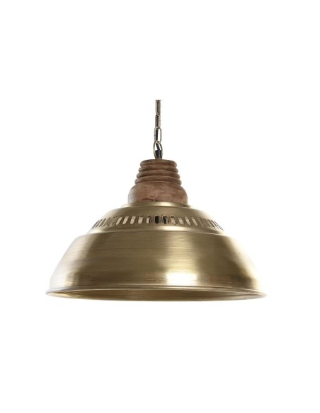 Suspension DKD Home Decor Marron Doré Fer Bois de manguier 50 W 43 x 43 x 31 cm