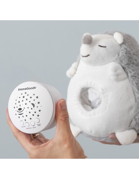 Hérisson en Peluche avec Bruit Blanc et Veilleuse Spikey InnovaGoods