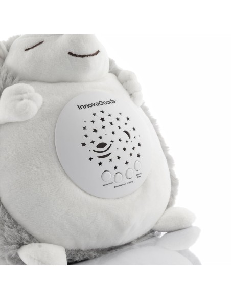 Hérisson en Peluche avec Bruit Blanc et Veilleuse Spikey InnovaGoods