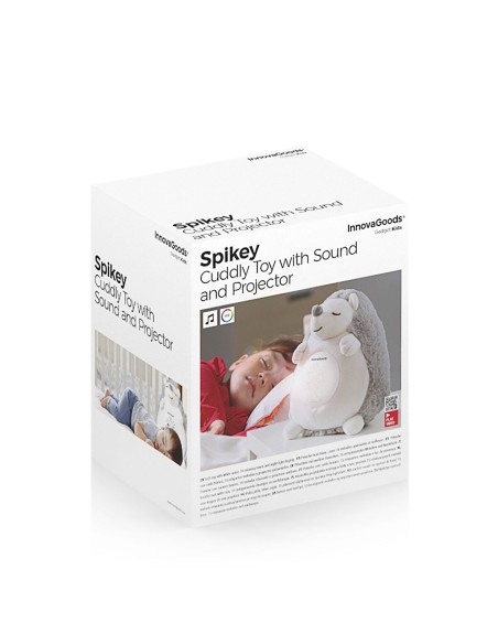 Hérisson en Peluche avec Bruit Blanc et Veilleuse Spikey InnovaGoods