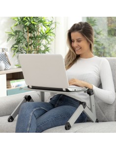 Table Réglable Positions Multiples pour Ordinateur Portable Omnible InnovaGoods