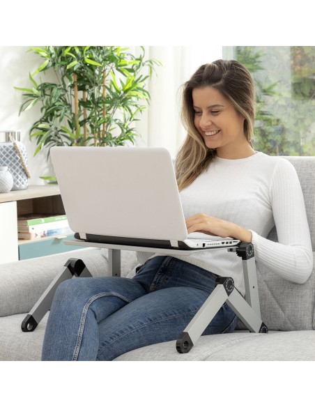 Table Réglable Positions Multiples pour Ordinateur Portable Omnible InnovaGoods