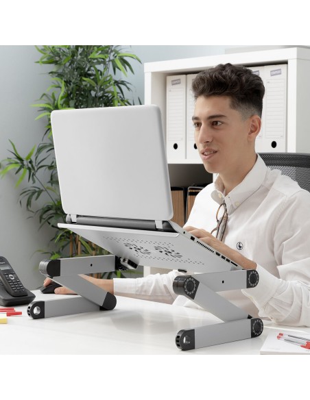Table Réglable Positions Multiples pour Ordinateur Portable Omnible InnovaGoods