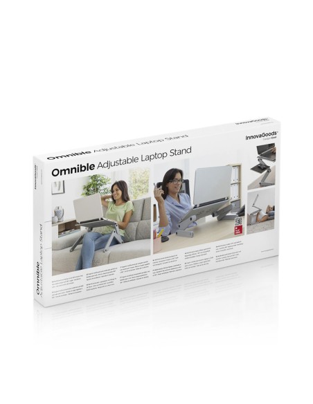 Table Réglable Positions Multiples pour Ordinateur Portable Omnible InnovaGoods