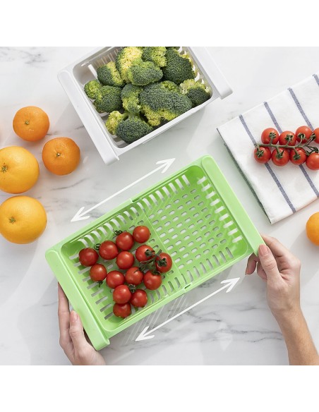 Rangement Réglable pour Réfrigérateur Friwer InnovaGoods 2 Unités
