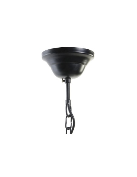 Suspension DKD Home Decor 52 x 52 x 57 cm Noir Marron Fer Bois de manguier 50 W