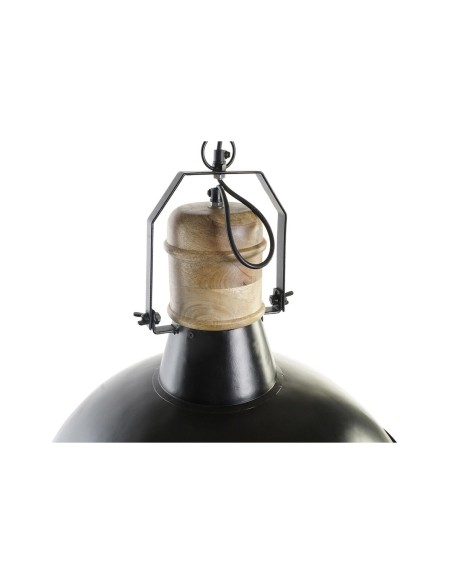 Suspension DKD Home Decor 52 x 52 x 57 cm Noir Marron Fer Bois de manguier 50 W