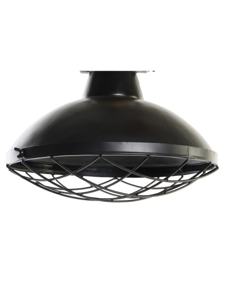 Suspension DKD Home Decor 52 x 52 x 57 cm Noir Marron Fer Bois de manguier 50 W
