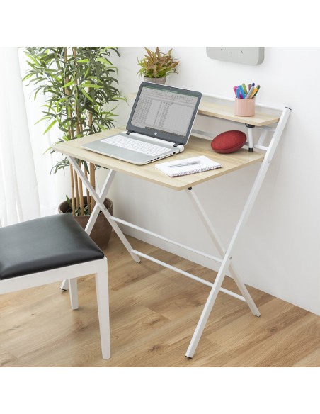 Bureau Pliable avec Étagère Tablezy InnovaGoods