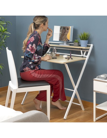 Bureau Pliable avec Étagère Tablezy InnovaGoods