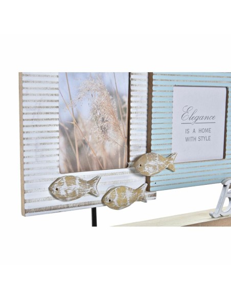 Cadre photo DKD Home Decor Beach Marin 43 x 5 x 27 cm