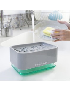 Distributeur de Liquide Vaisselle2 en 1 Pushoap InnovaGoods