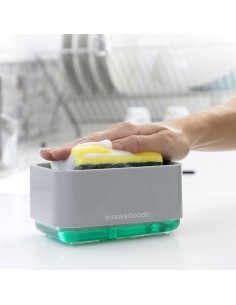 Distributeur de Liquide Vaisselle2 en 1 Pushoap InnovaGoods 2