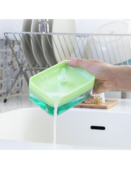 Distributeur de Liquide Vaisselle2 en 1 Pushoap InnovaGoods