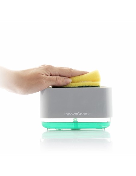 Distributeur de Liquide Vaisselle2 en 1 Pushoap InnovaGoods