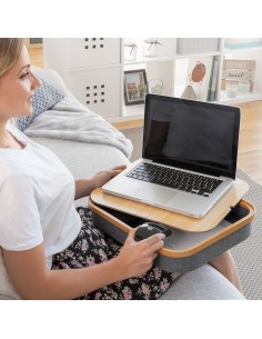 Bureau Portatif avec Plateau de Rangement Larage InnovaGoods