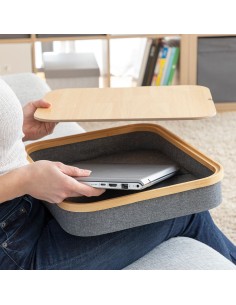 Bureau Portatif avec Plateau de Rangement Larage InnovaGoods 2