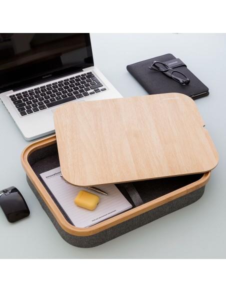 Bureau Portatif avec Plateau de Rangement Larage InnovaGoods