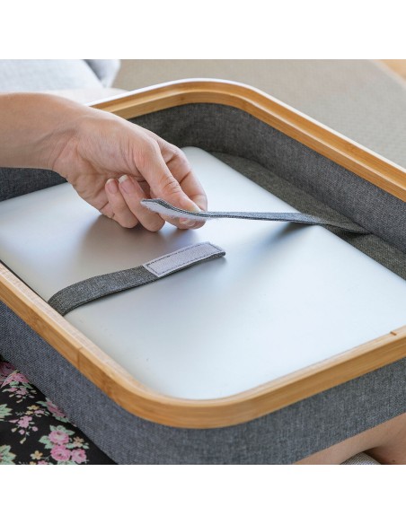 Bureau Portatif avec Plateau de Rangement Larage InnovaGoods