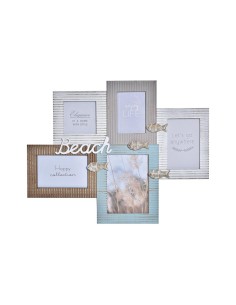 Cadre photo DKD Home Decor Beach 51 x 2 x 40,5 cm Bois Marin