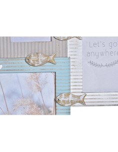 Cadre photo DKD Home Decor Beach 51 x 2 x 40,5 cm Bois Marin 2