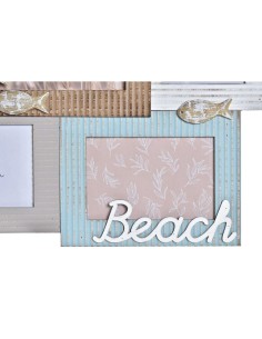 Cadre photo DKD Home Decor Beach 46,5 x 2 x 44,5 cm Bois Marin 2