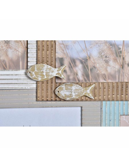 Cadre photo DKD Home Decor Beach 46,5 x 2 x 44,5 cm Bois Marin