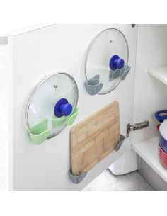 Set de 3 Supports Mural Adhésif pour Couvercle de Cuisine Smarack InnovaGoods 2