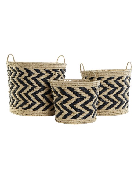 Set de basket DKD Home Decor Fibre (40 x 40 x 35 cm)