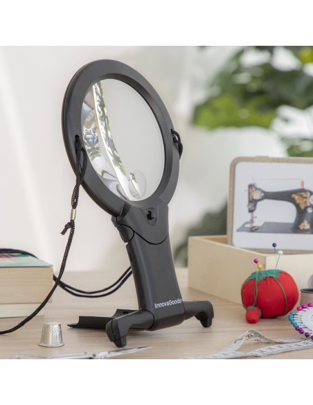 Loupe Mains Libres avec Voyant LED Zooled InnovaGoods