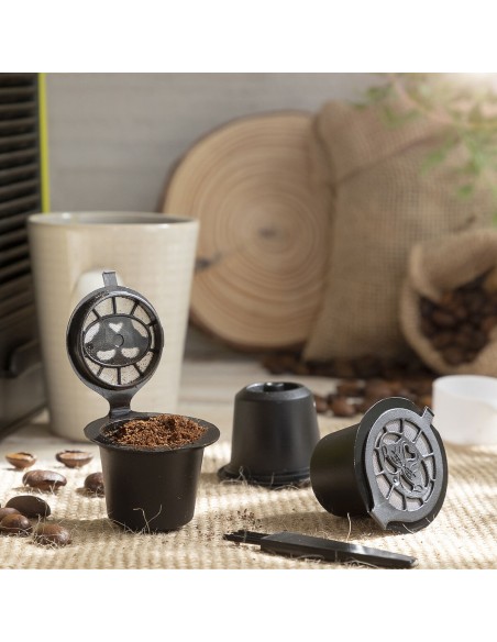 Jeu de 3 Capsules à Café Réutilisables Recoff InnovaGoods