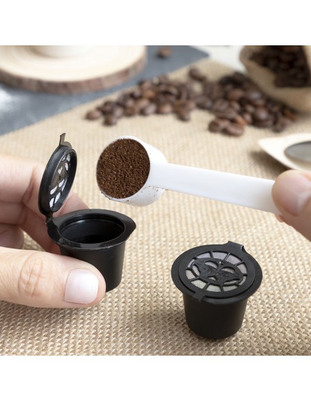 Jeu de 3 Capsules à Café Réutilisables Recoff InnovaGoods