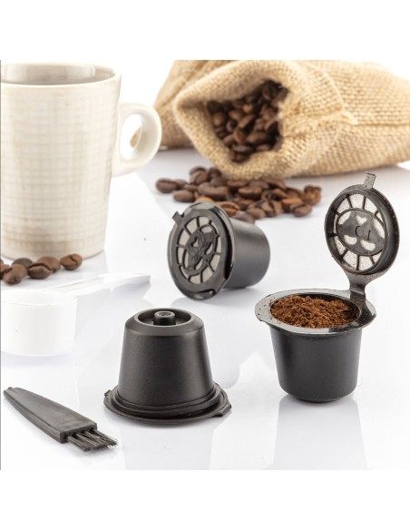 Jeu de 3 Capsules à Café Réutilisables Recoff InnovaGoods
