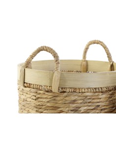 Set de basket DKD Home Decor Bambou Tropical Joncs (35 x 35 x 30,5 cm) (3 Pièces) 2