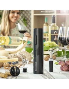Tire-bouchon Électrique avec Accessoires pour le Vin Corking InnovaGoods