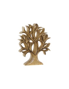 Figurine Décorative DKD Home Decor 25 x 4 x 30 cm Naturel Arbre (1 Unités)