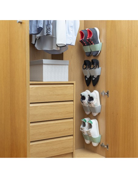 Meubles à chaussures avec adhésifs Shohold InnovaGoods Pack de 4 unités