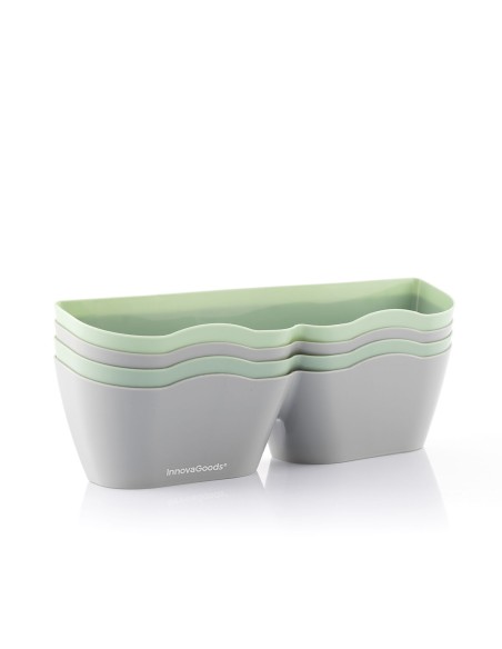 Meubles à chaussures avec adhésifs Shohold InnovaGoods Pack de 4 unités
