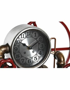 Horloge de table DKD Home Decor Rouge Cuivre Doré Fer Vintage Vanne d'arrêt 47 x 16 x 26 cm (2 Unités) 2